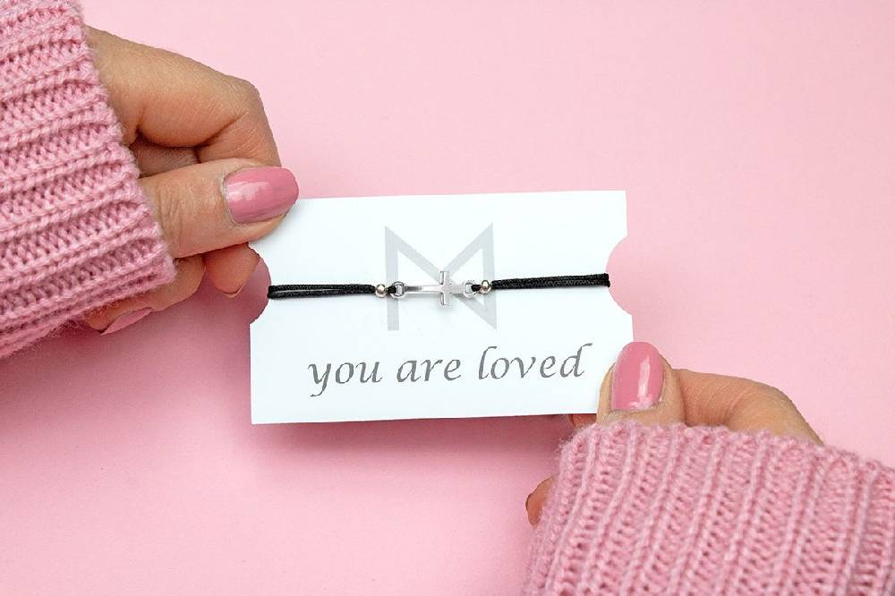 Sadingo Milosa Konfirmations Kreuz Handmade Kinderarmband