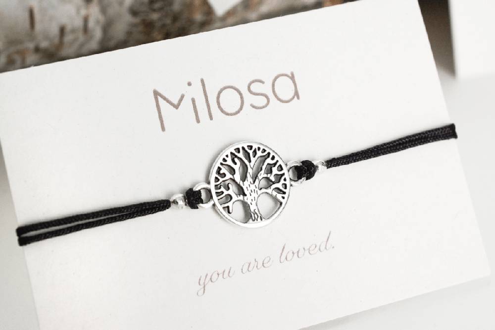 Sadingo Milosa Lebensbaum Armband Damen (verstellbar)