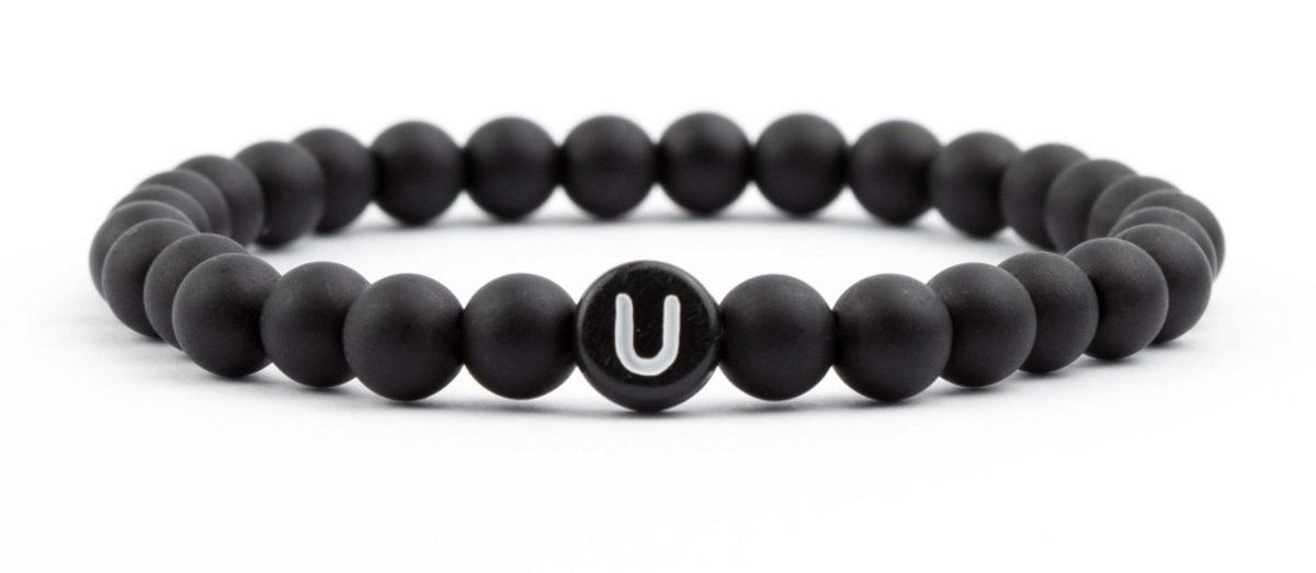 Sadingo Partnerarmband-Set Aus Schwarzen Acrylperlen