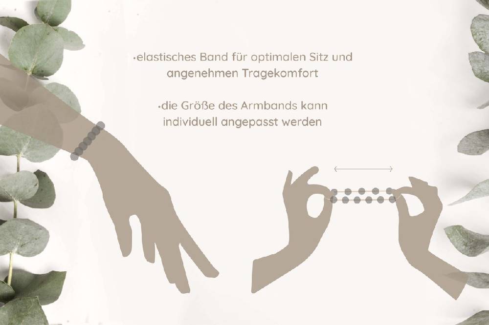 Sadingo Partnerarmband Set "ISLAND" Aus Schwarzen Natursteinperlen