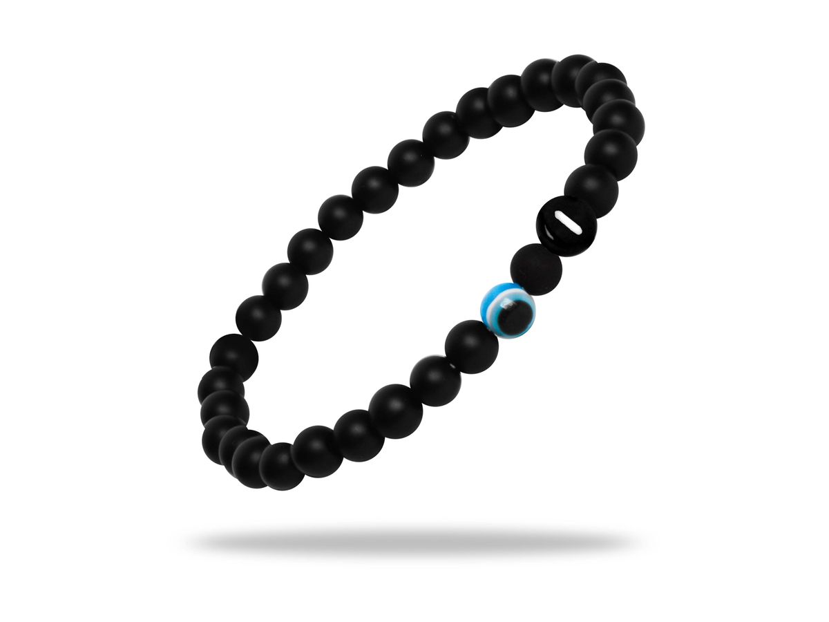 Sadingo Partnerarmband Set "MEADOW" Aus Schwarzen Achatperlen