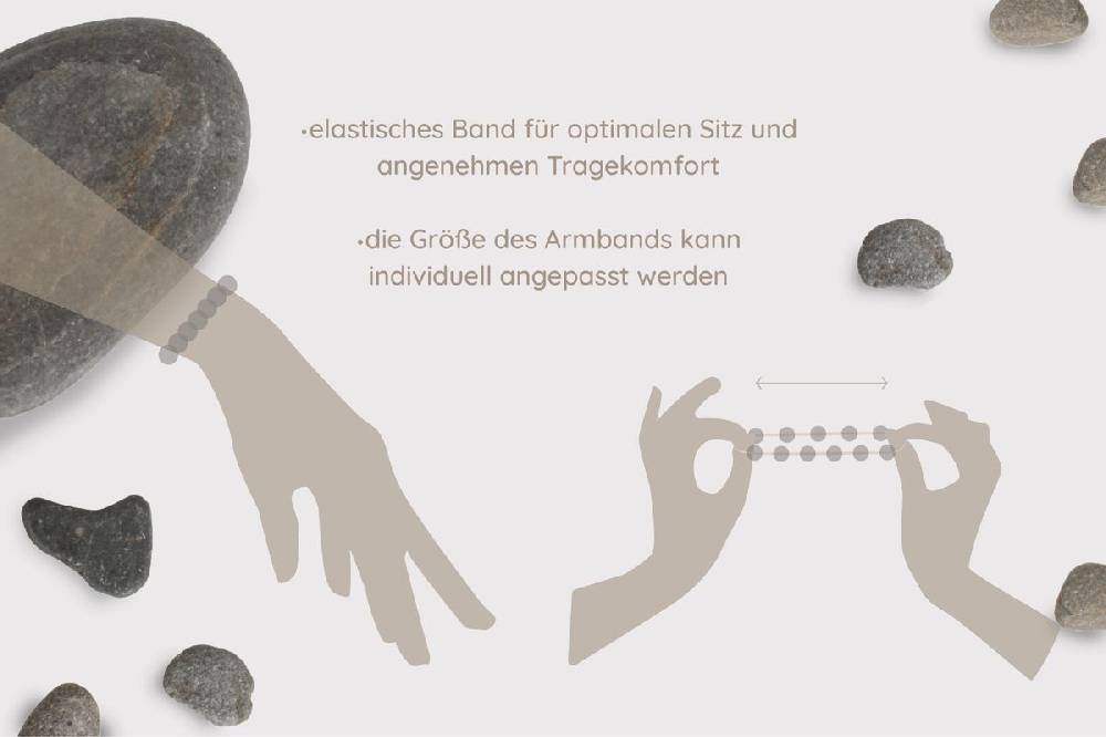 Sadingo Partnerarmband Set "VOLCANO" Aus Schwarzen Lavagesteinperlen