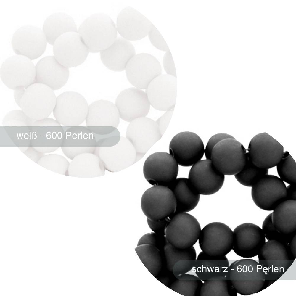 Sadingo Acrylperlen Matt | 600 Stück, 6mm
