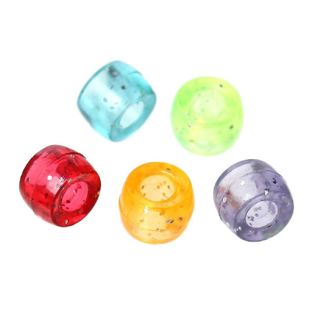 Sadingo Acrylperlen Mit Glitzer | 1000 Stück, 6mm