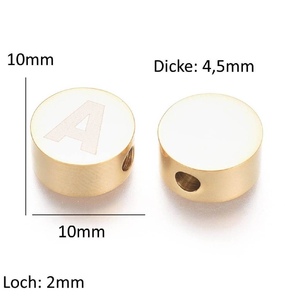 Sadingo Buchstabenperlen | 26 Stück, 10mm