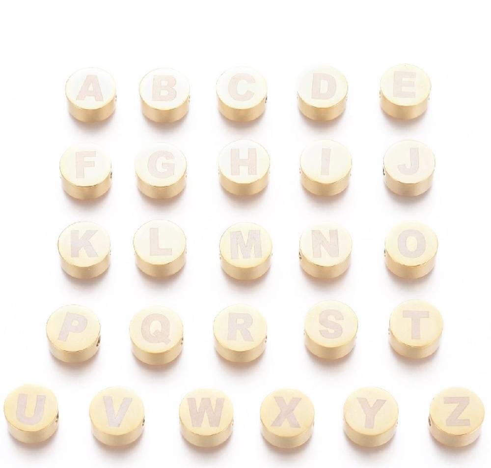 Sadingo Buchstabenperlen | 26 Stück, 10mm