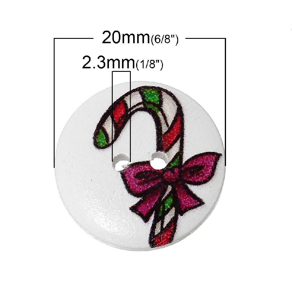 Sadingo Holzknöpfe / 20 Stk. / Ø 2 Cm