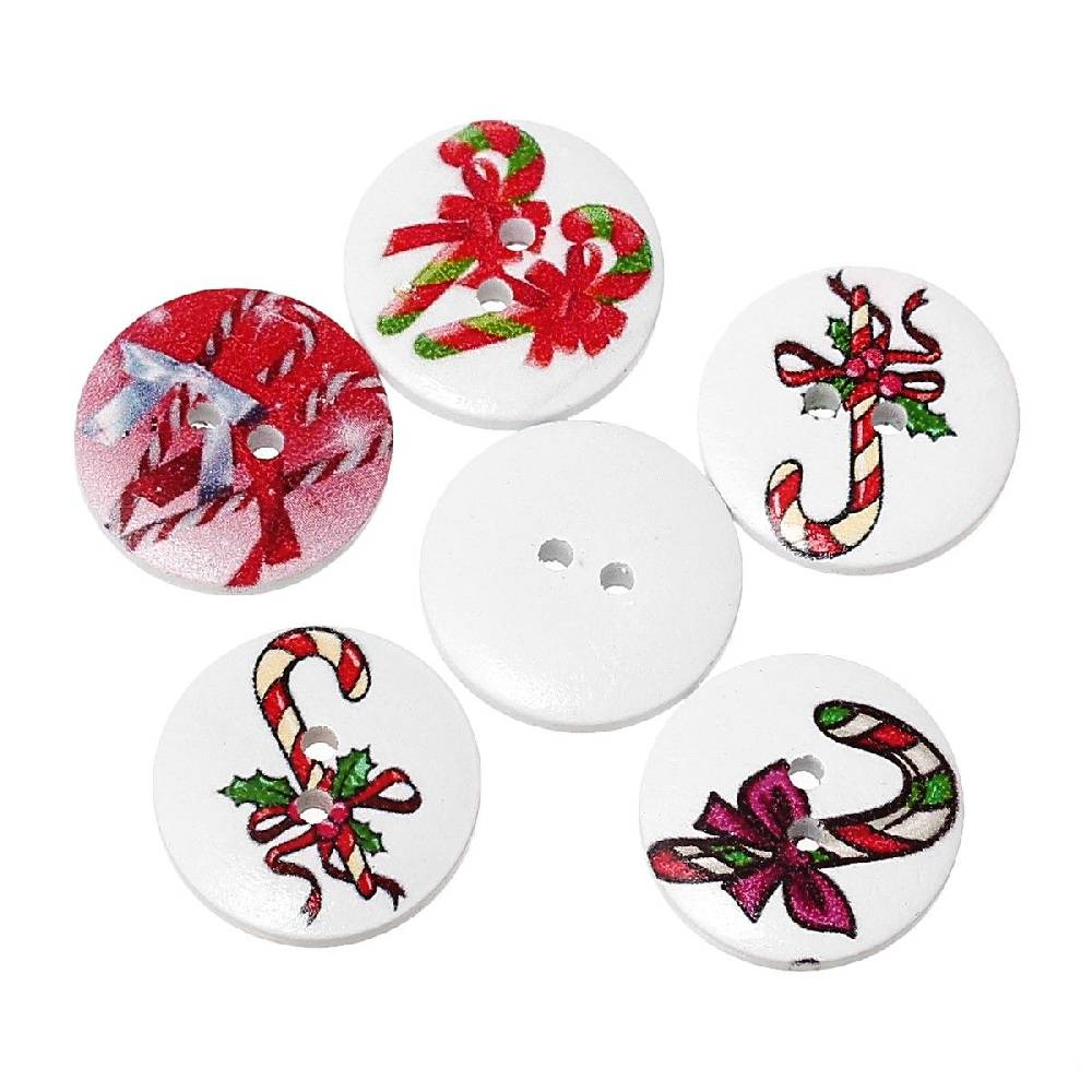 Sadingo Holzknöpfe / 20 Stk. / Ø 2 Cm