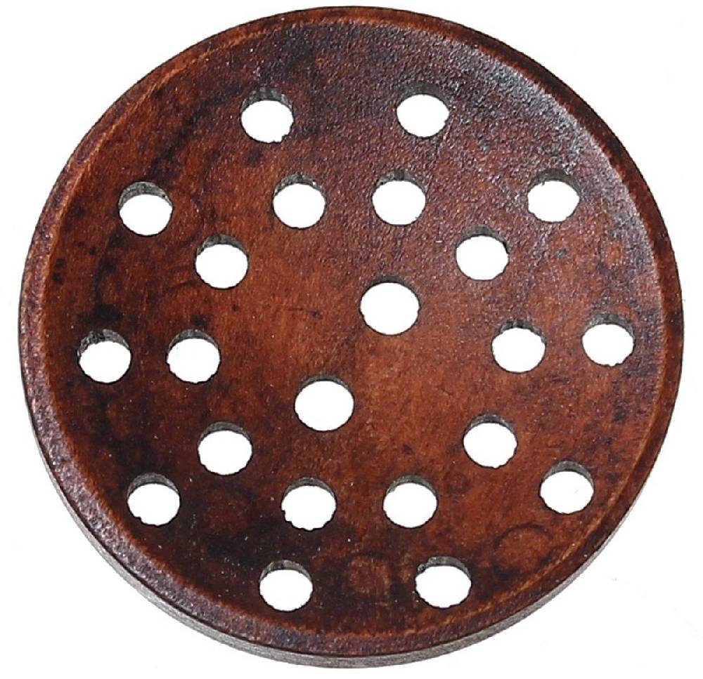 Sadingo Holzknöpfe Dunkelbraun - 50 Stk. - Ø 2 cm