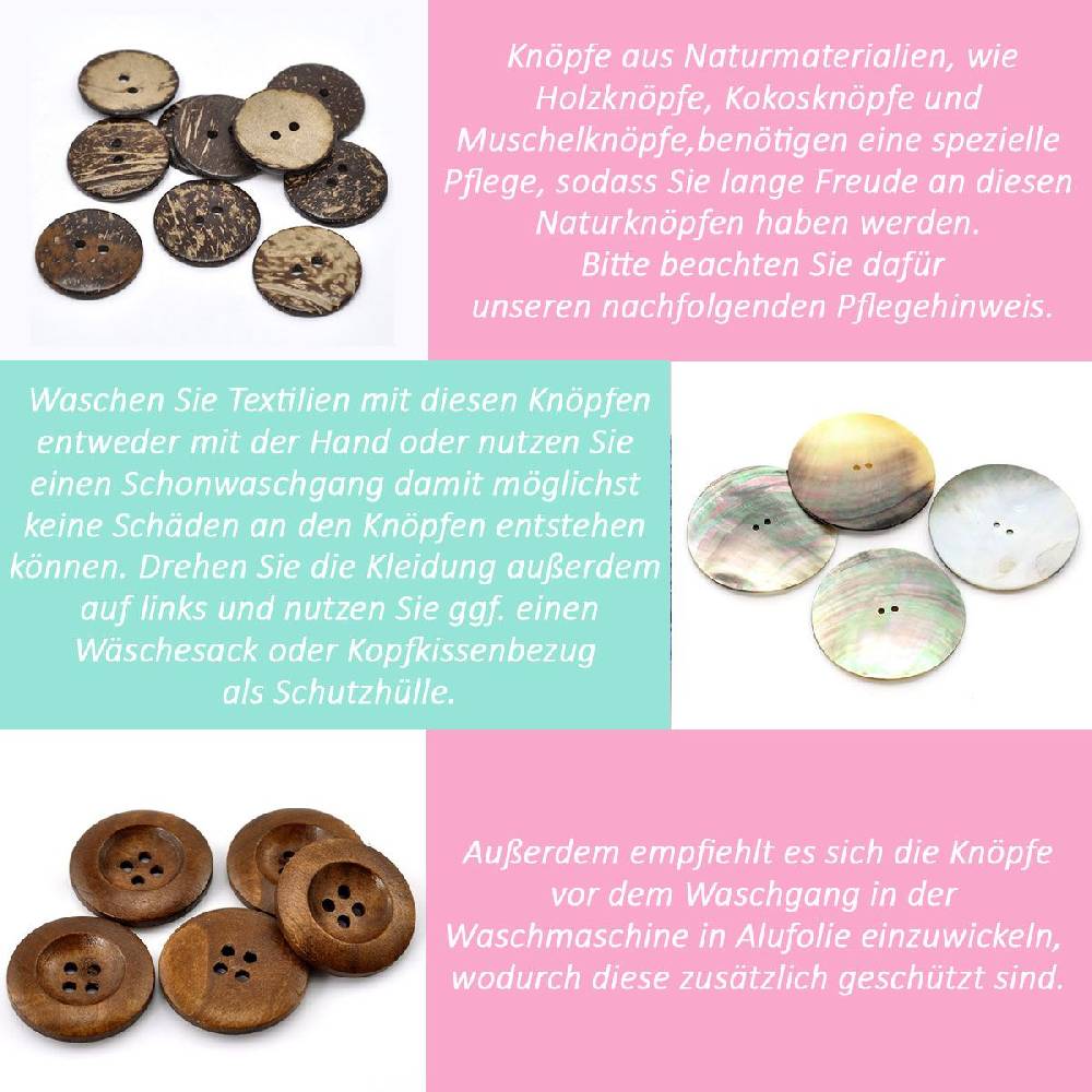 Sadingo Knebelknöpfe - 10 Stk. - 3 X 1 Cm - Dunkelbraun