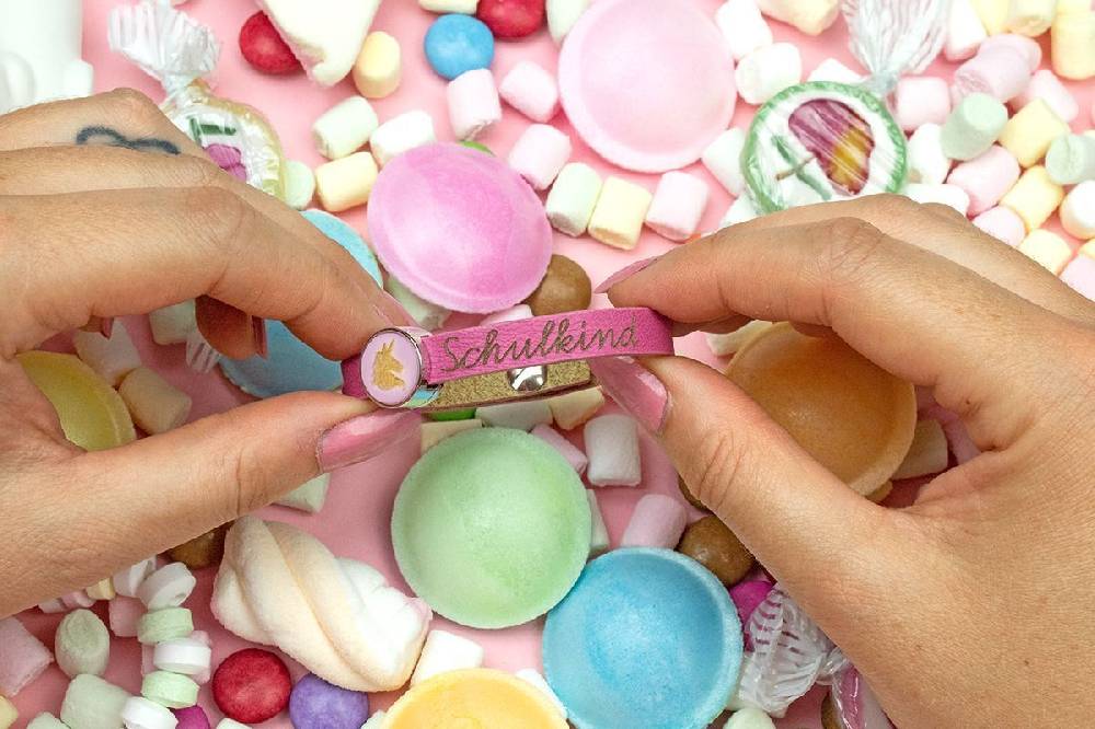 Sadingo Lederarmband Schulkind - 1 Armband - Geschenk