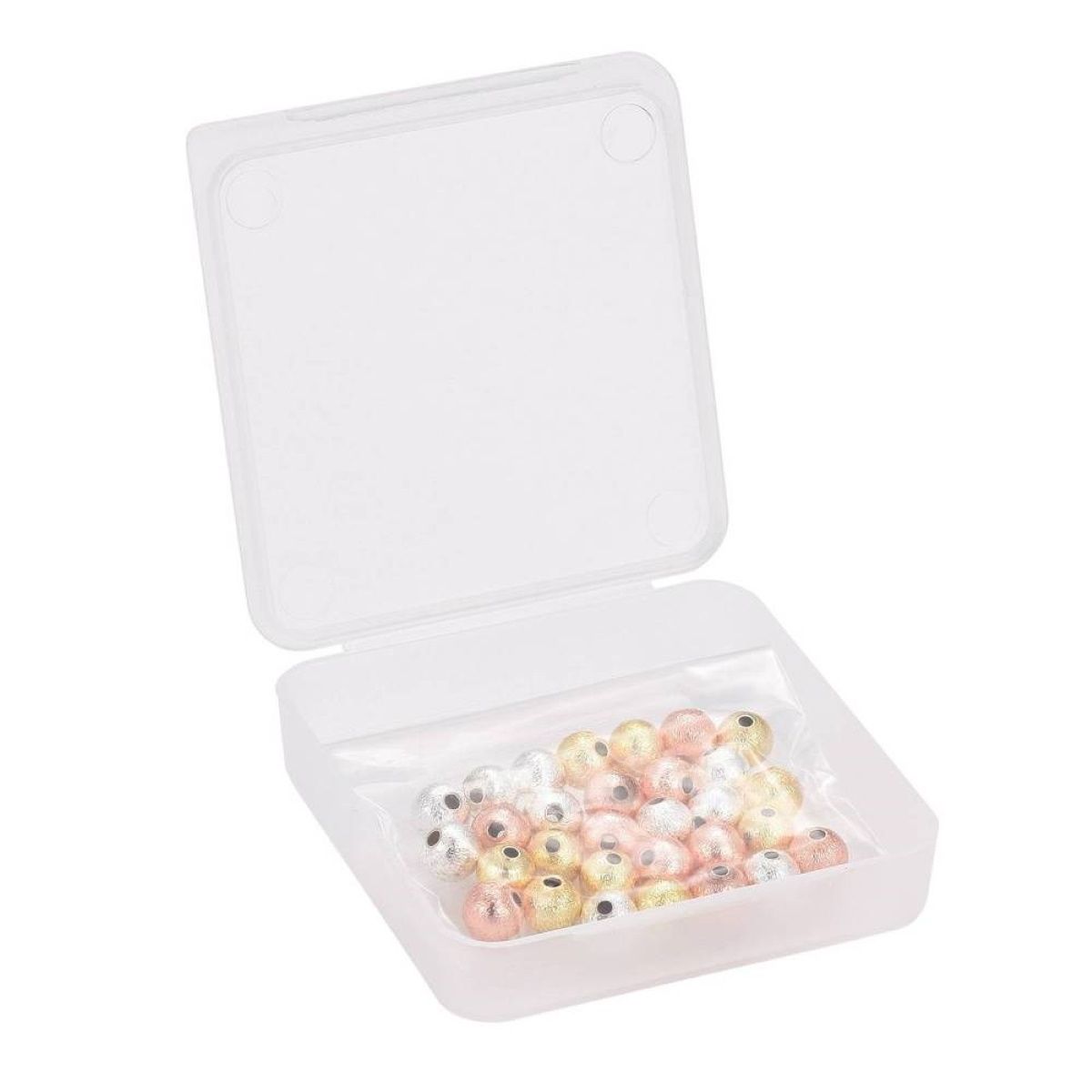 Sadingo Metallperlen Set | 6mm, 1 Box, 30 Perlen