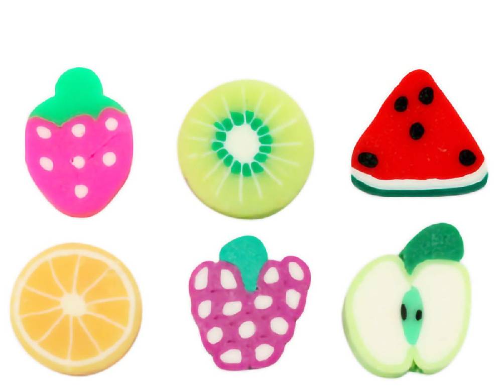 Sadingo Polymer Clay Perlen | 40 Stk., 10mm, Früchte