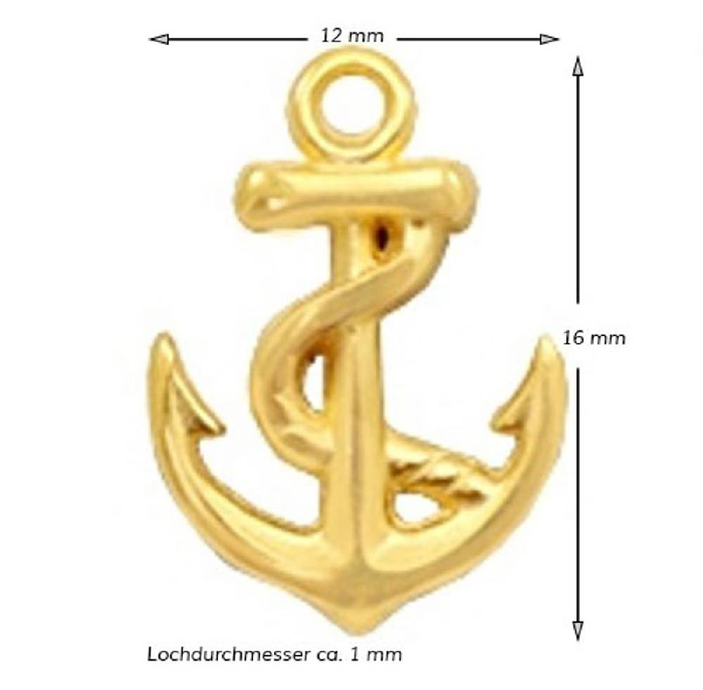 Sadingo Schmuckanhänger Anker 16 X 12 Mm