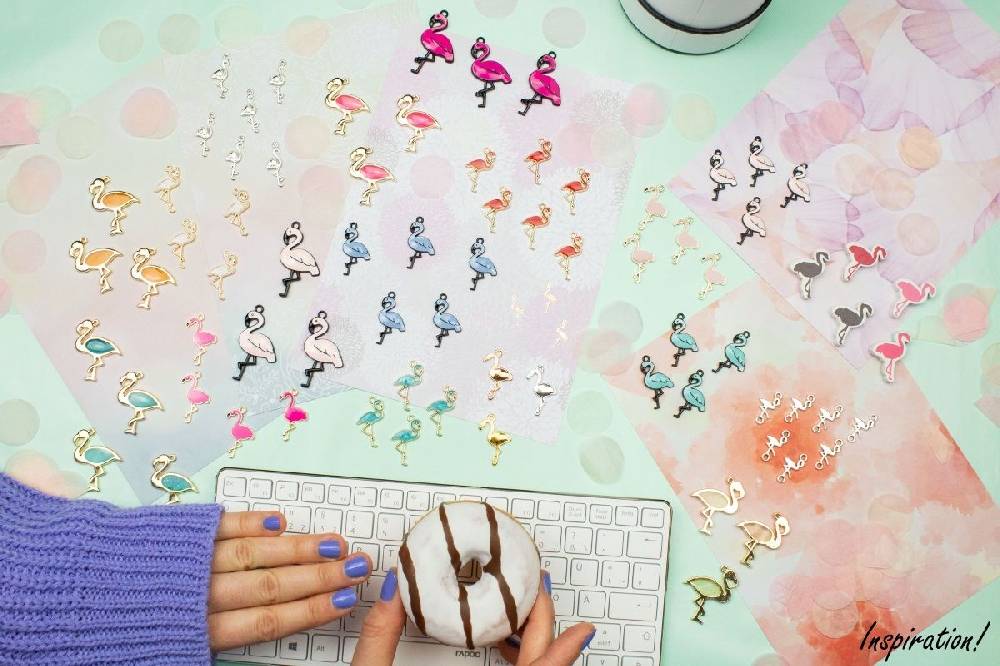 Sadingo Schmuckanhänger Flamingo, 28 X 18 Mm