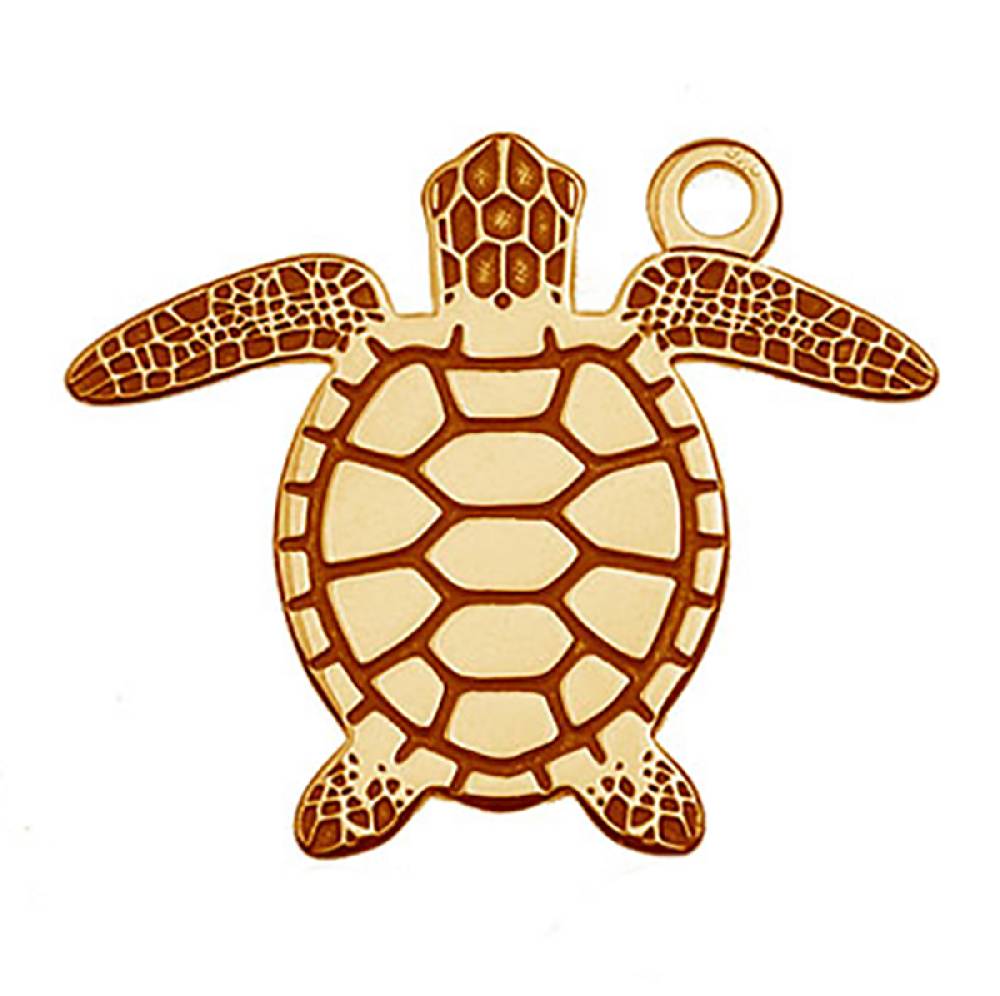Sadingo Schmuckanhänger Schildkröte 13,8 x 16,1 mm