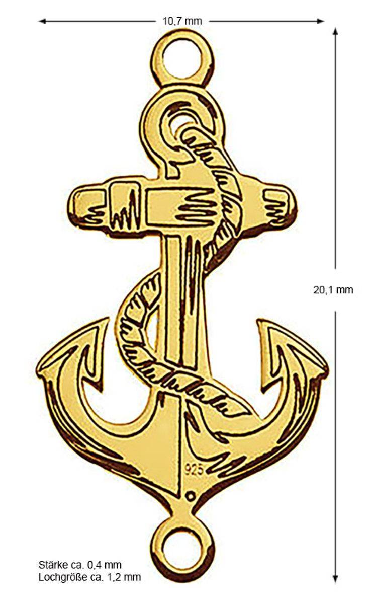 Sadingo Schmuckverbinder Anker | 20,1 X 10,7 Mm