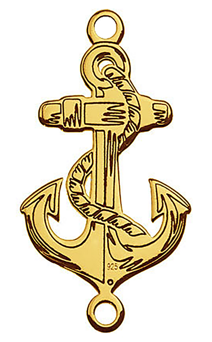Sadingo Schmuckverbinder Anker | 20,1 x 10,7 mm