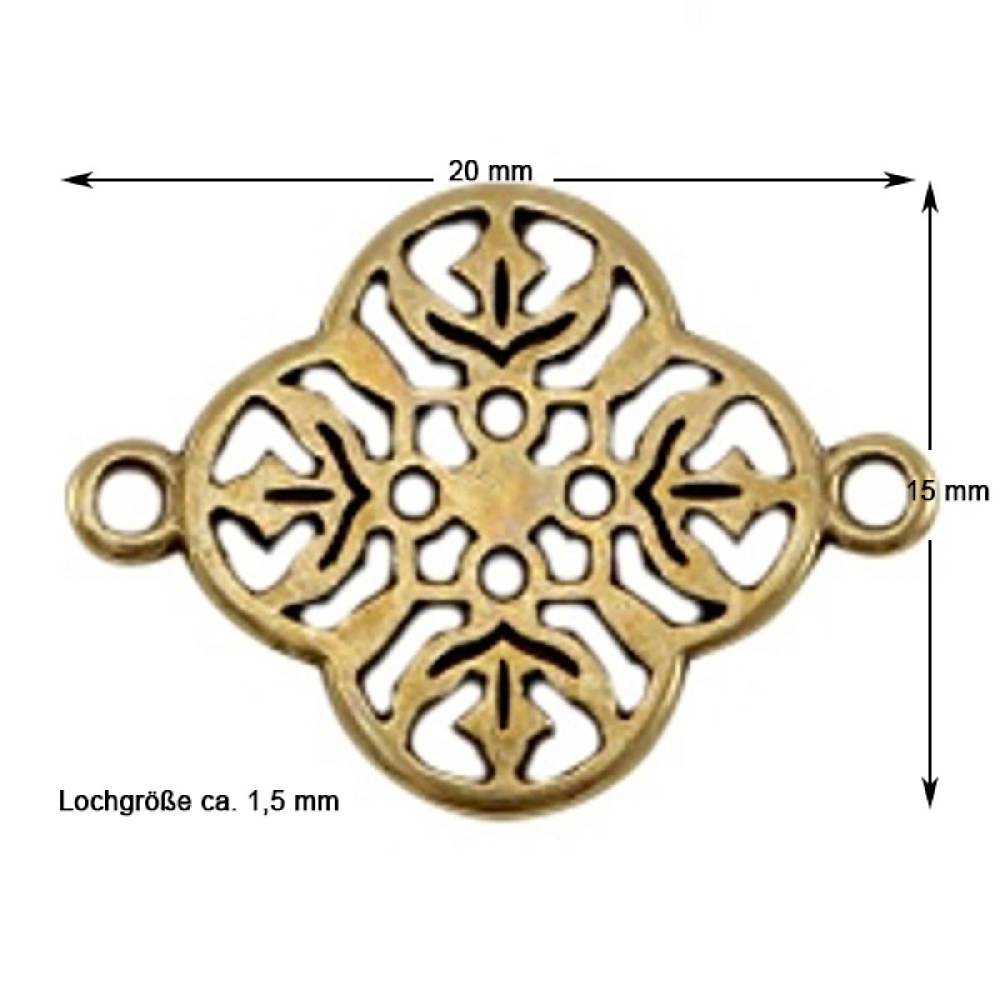 Sadingo Schmuckverbinder Bohemian | 20x15 Mm