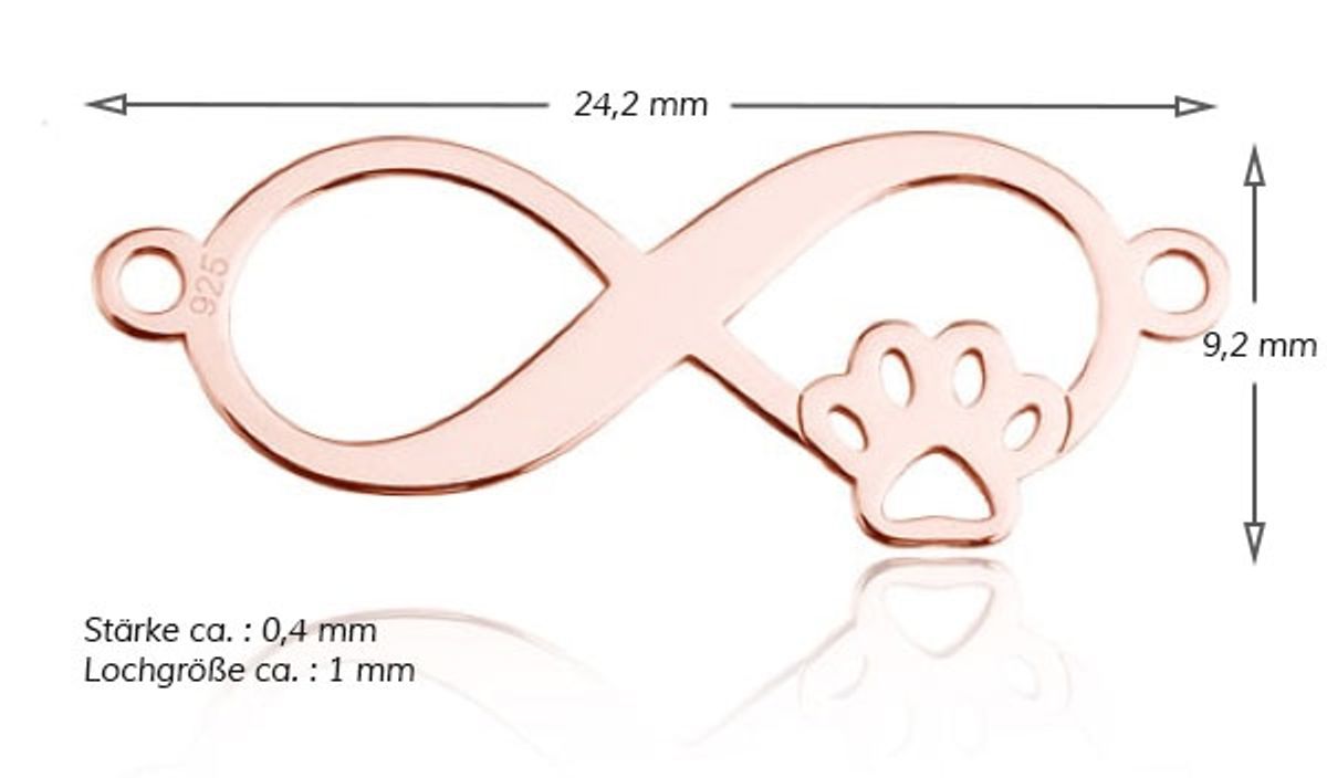 Sadingo Schmuckverbinder Infinitiy | 24,2 X 9,2mm