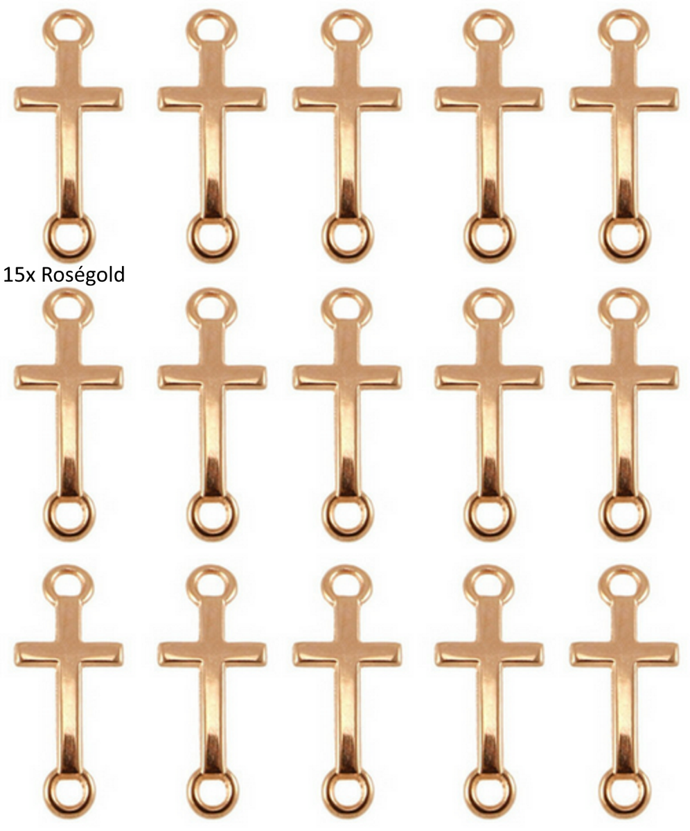 Sadingo Schmuckverbinder Kreuz | 14 X 8 Mm
