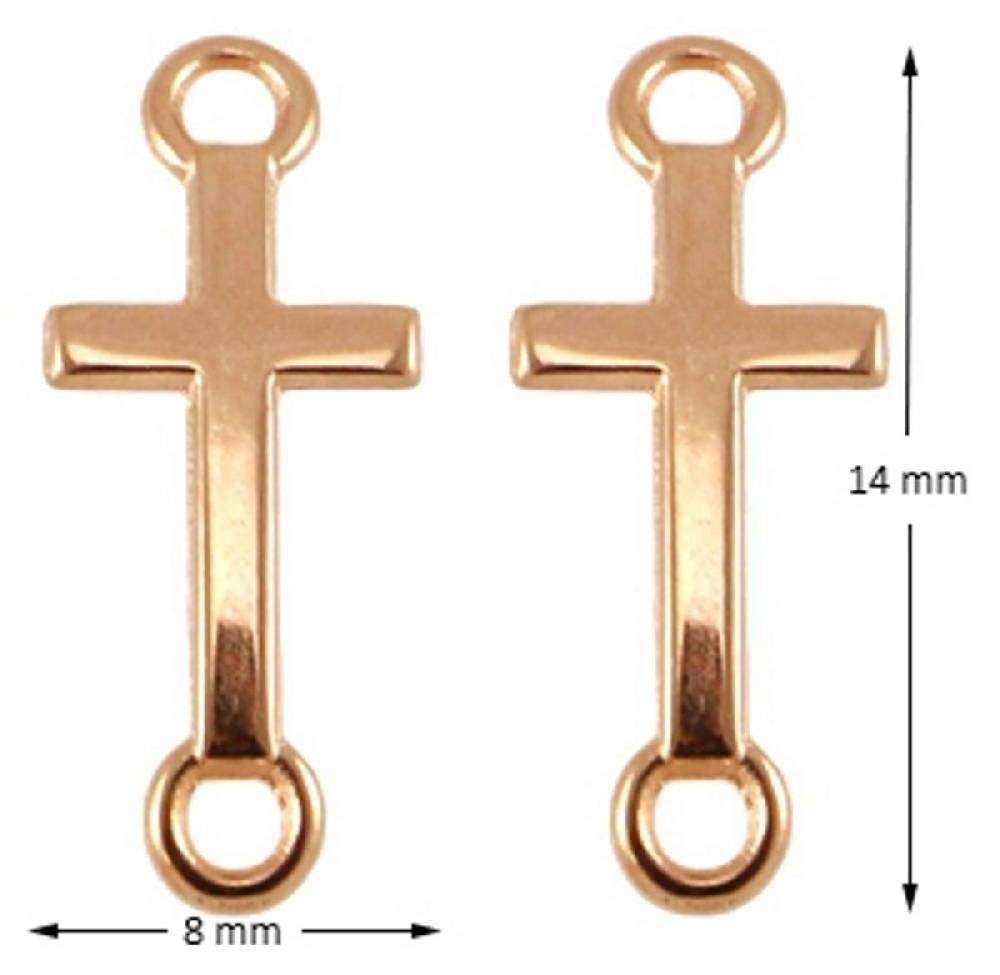Sadingo Schmuckverbinder Kreuz | 14 X 8 Mm