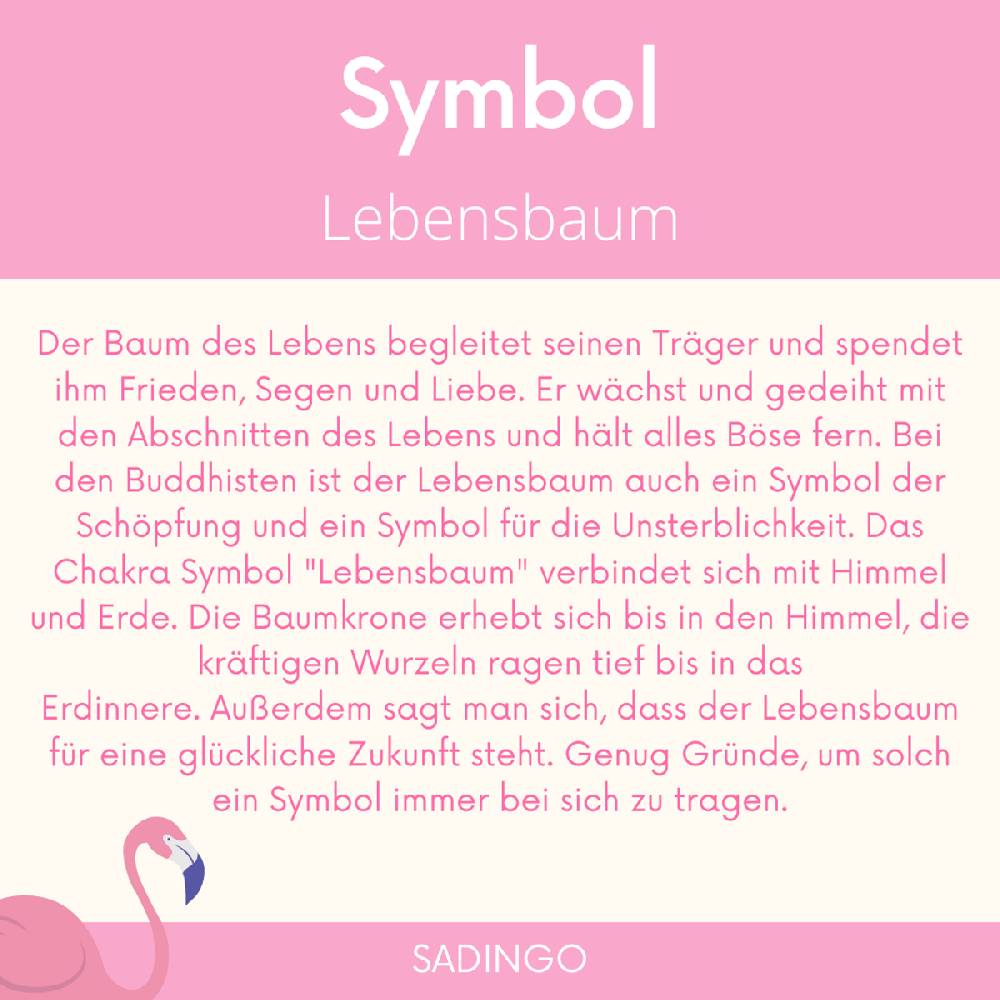 Sadingo Schmuckverbinder Lebensbaum | 12,1x16,1 Mm