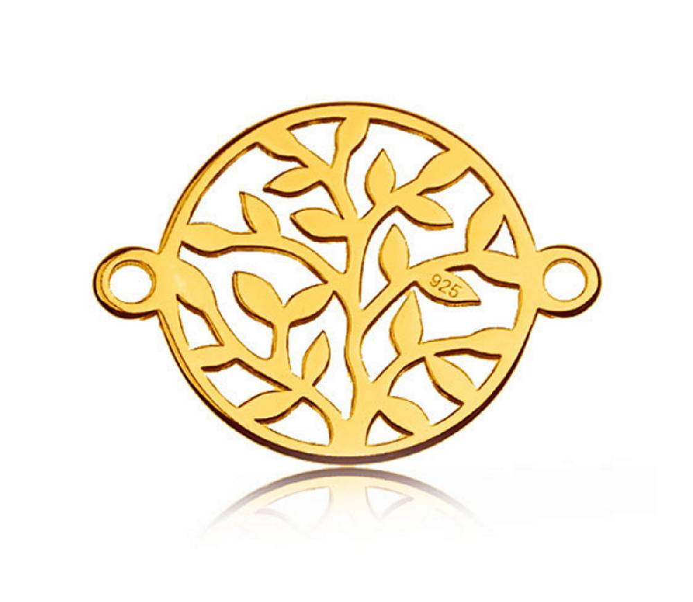 Sadingo Schmuckverbinder Lebensbaum | 12,1x16,1 mm