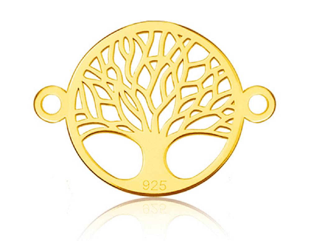 Sadingo Schmuckverbinder Lebensbaum | 12,2x16,8 mm