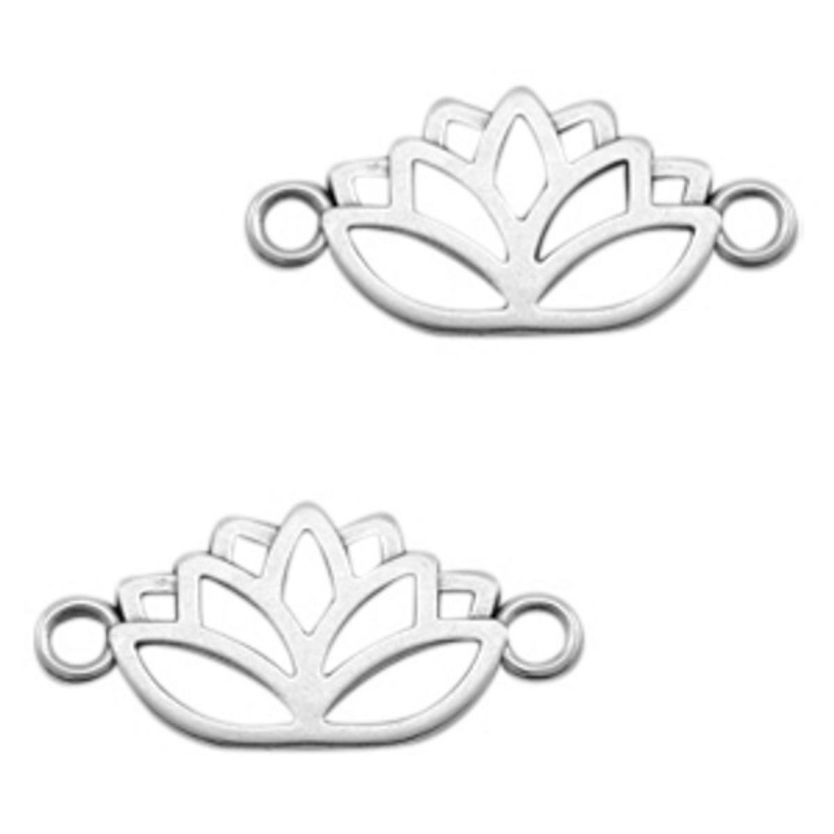 Sadingo Schmuckverbinder Lotusblume | 27x13 Mm