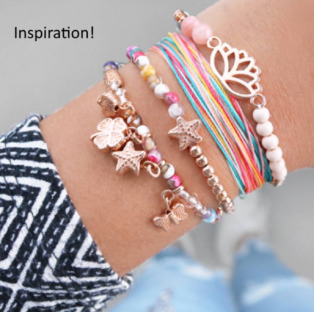 Sadingo Schmuckverbinder Lotusblume | 27x13 Mm