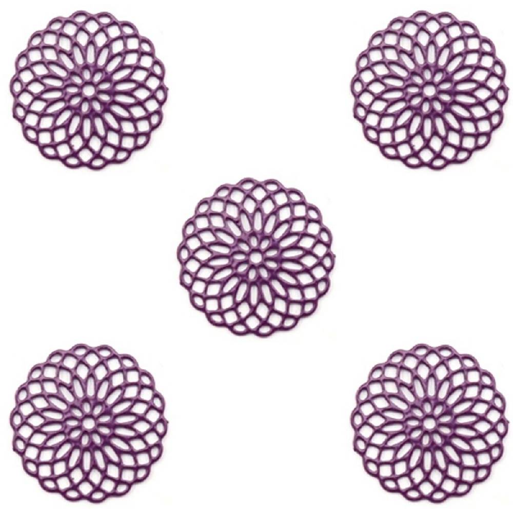 Sadingo Schmuckverbinder Mandala | 5 Stück, 15mm