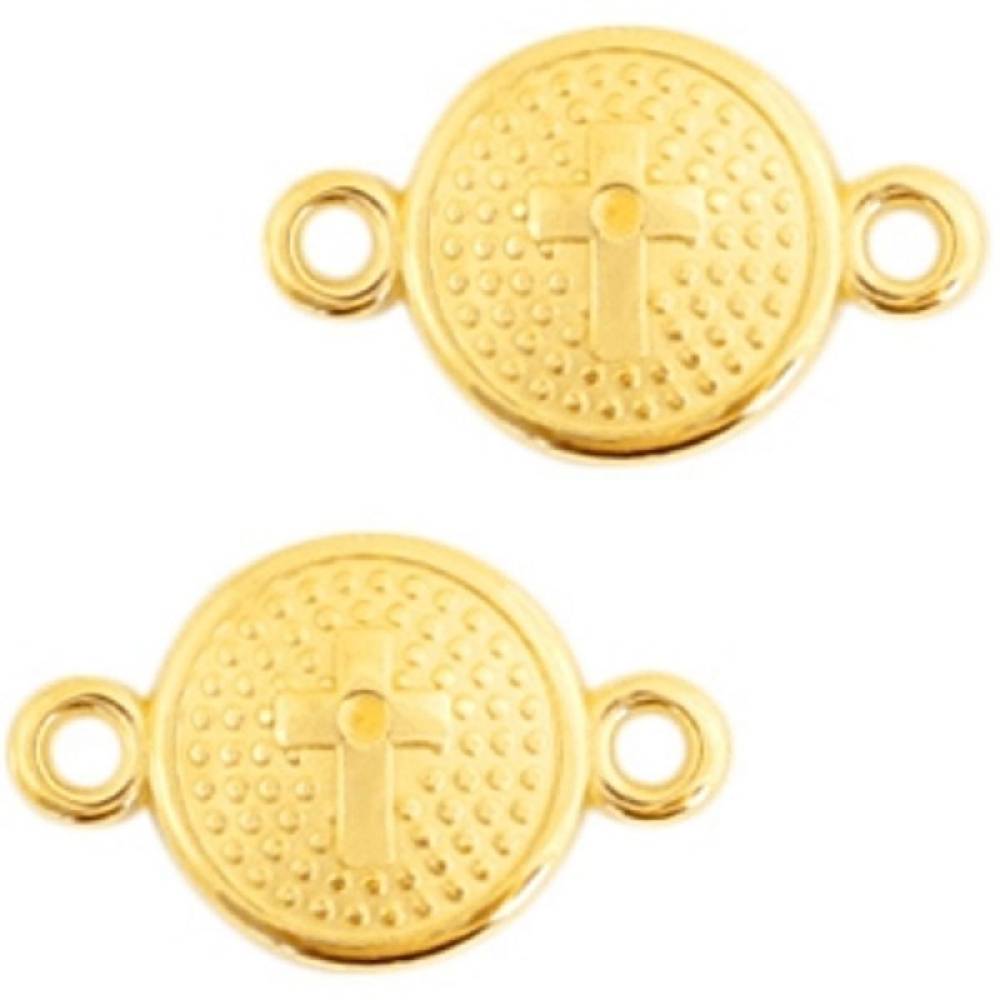 Sadingo Schmuckverbinder Mit Kreuz, 20 X 14 Mm