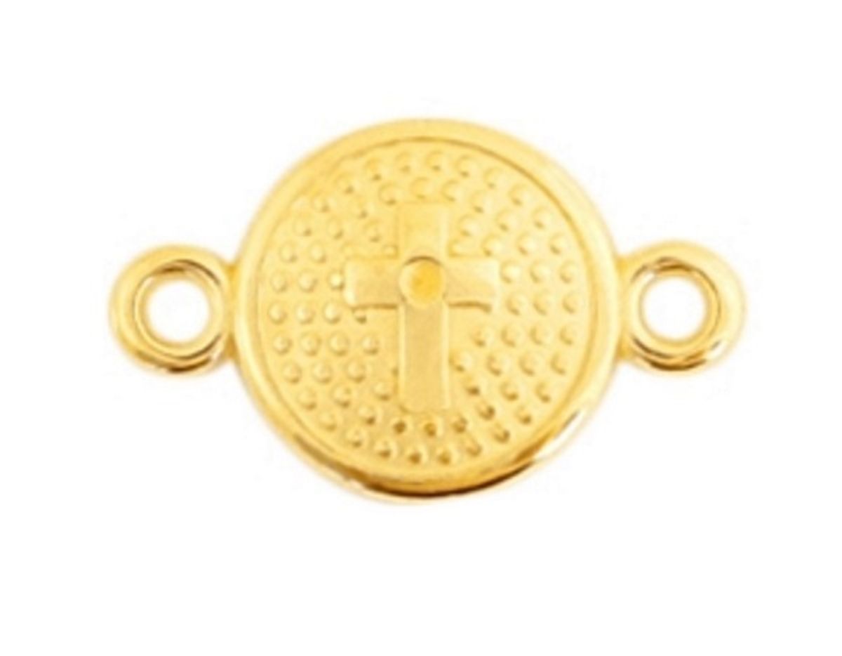 Sadingo Schmuckverbinder mit Kreuz, 20 x 14 mm