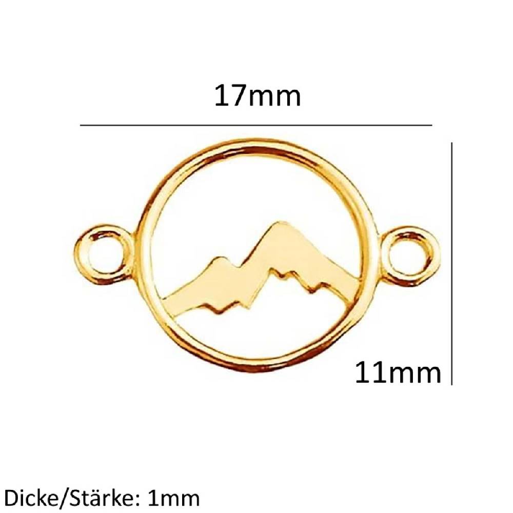 Sadingo Schmuckverbinder Mountain | 17x11 Mm