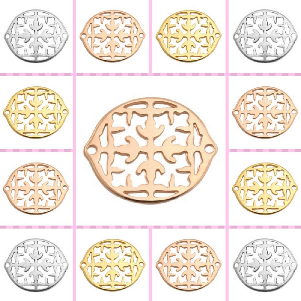 Sadingo Schmuckverbinder Ornament | 31x26 mm