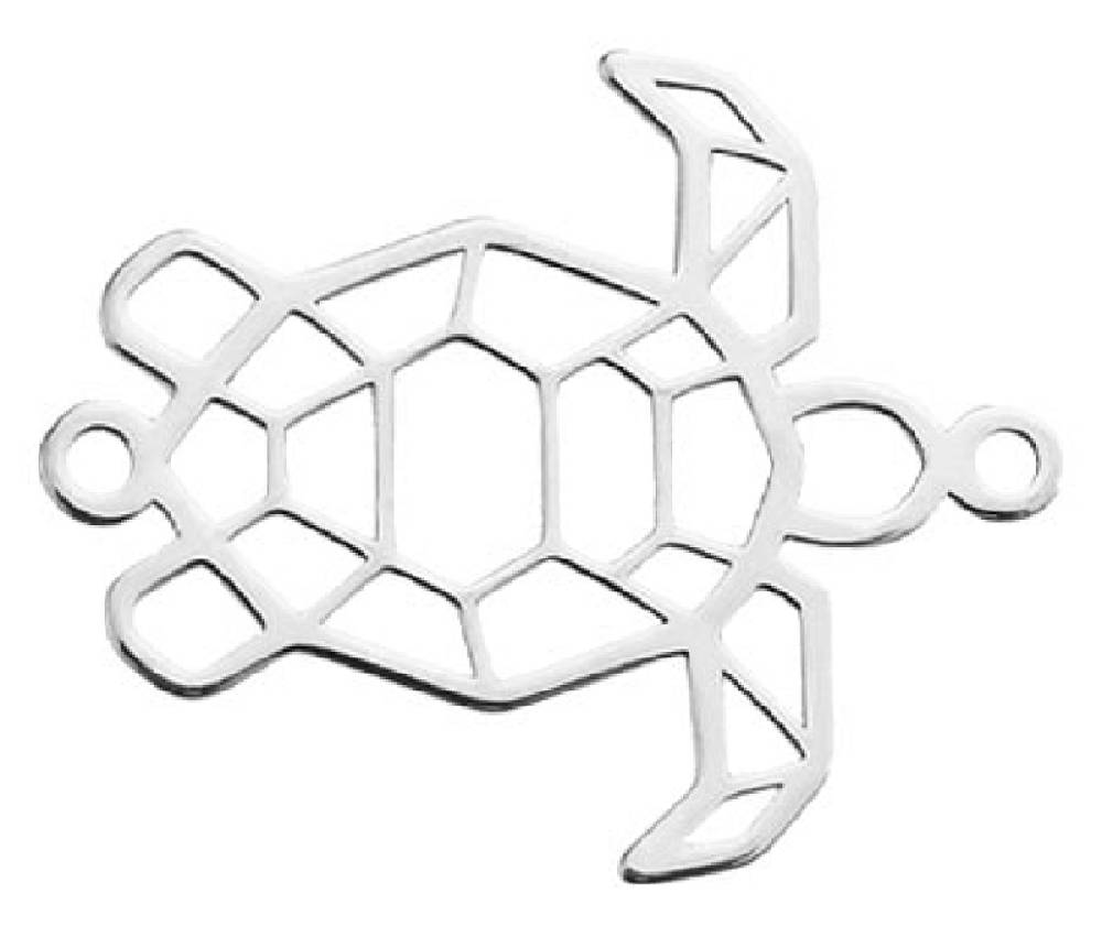 Sadingo Schmuckverbinder Schildkröte | 17,4 x 21 mm