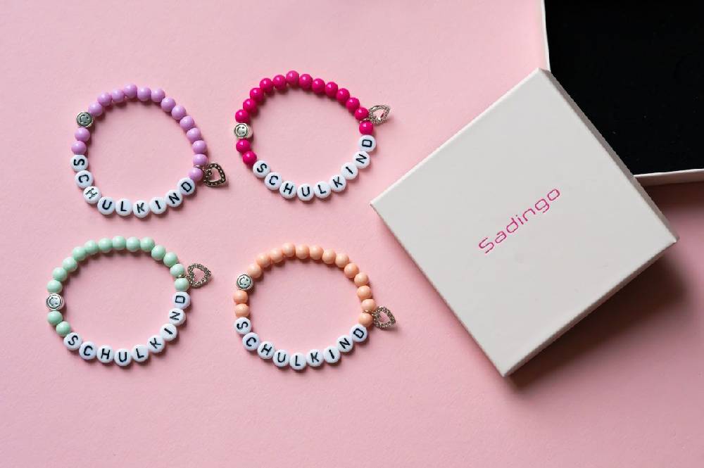 Sadingo Schulkindarmband Mit Herzanhänger