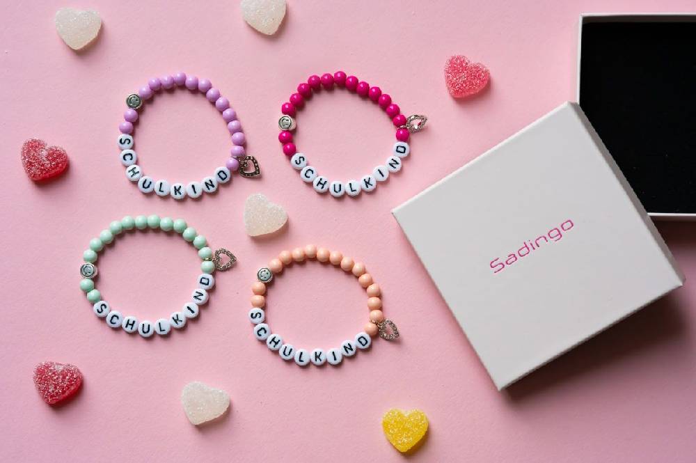 Sadingo Schulkindarmband Mit Herzanhänger