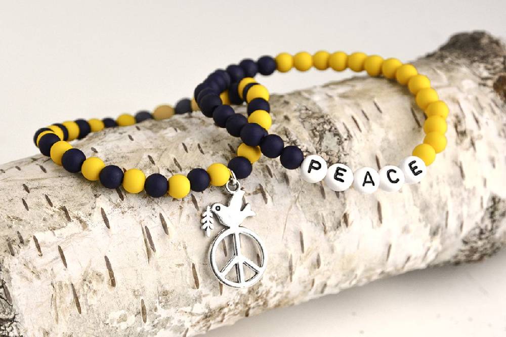 Sadingo Ukraine Armband | Blau & Gelb