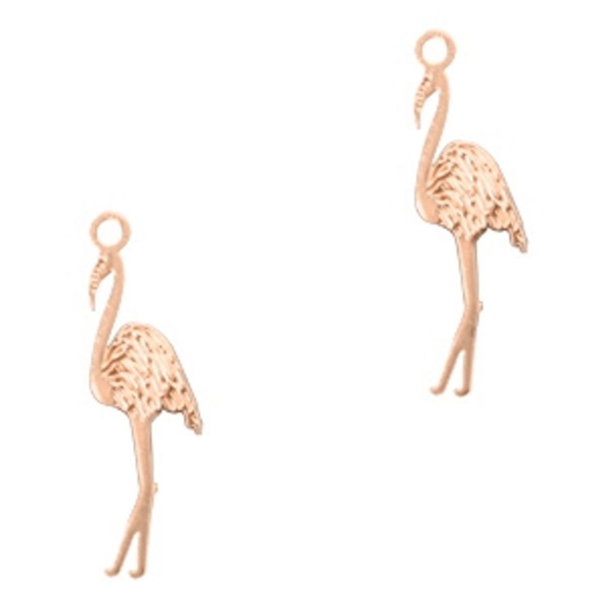 Sadingo Schmuckanhänger Flamingo wählbare Farbe, 17 x 8 mm