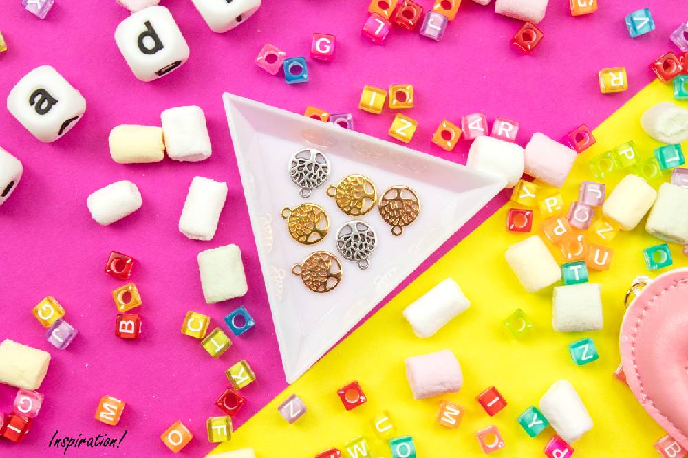 Sadingo Schmuckanhänger Lebensbaum - 2 Stück - 13 X 10 Mm