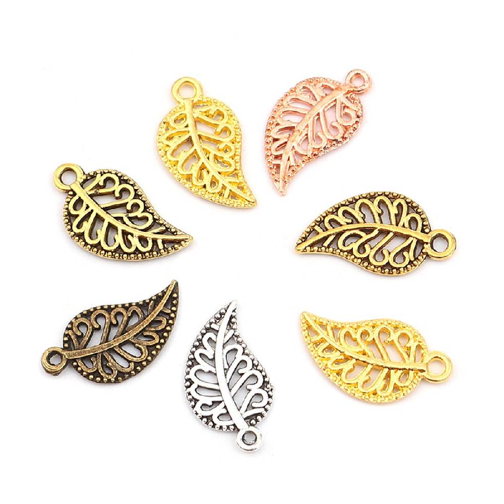 Sadingo Schmuckanhänger Set Blatt, 210 Stück, 19x10 Mm