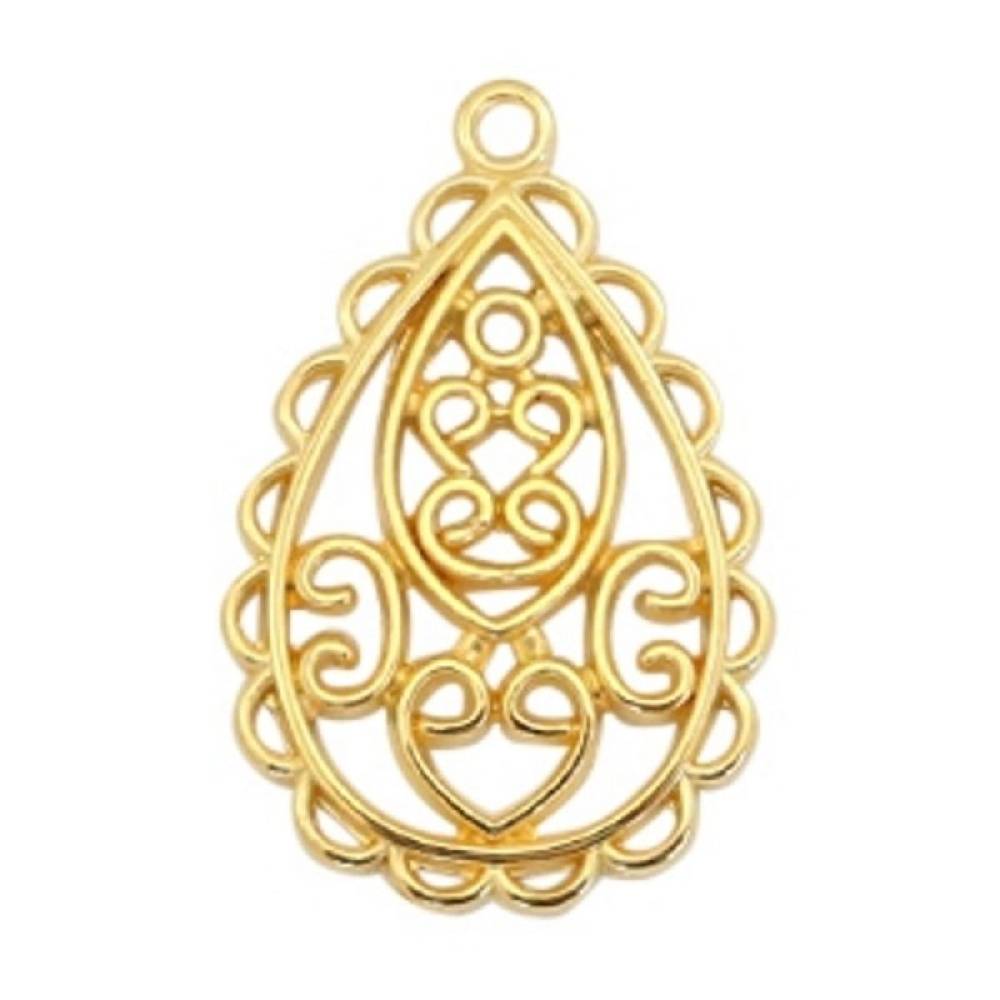 Sadingo Schmuckanhänger Tropfen Bohemian, 20 x 30 mm