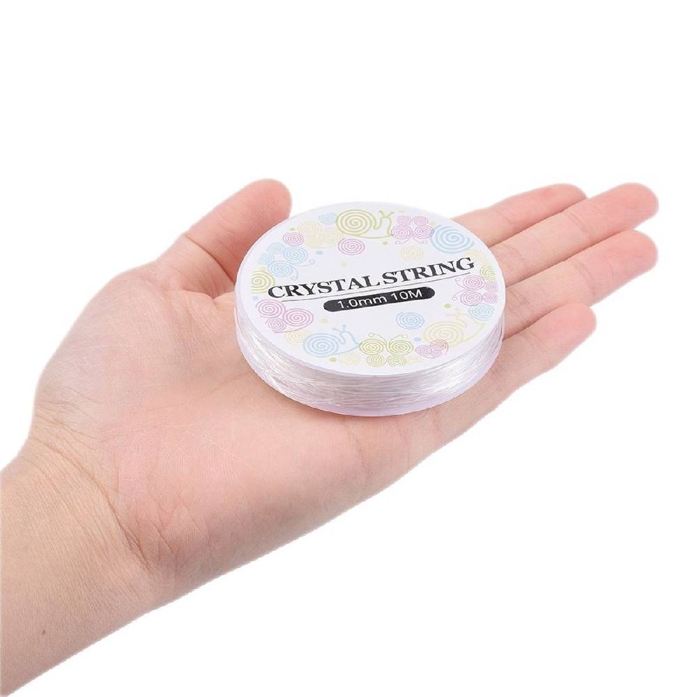 Sadingo Schmuckband Elastisch 10 Rollen Bandstärke 1mm