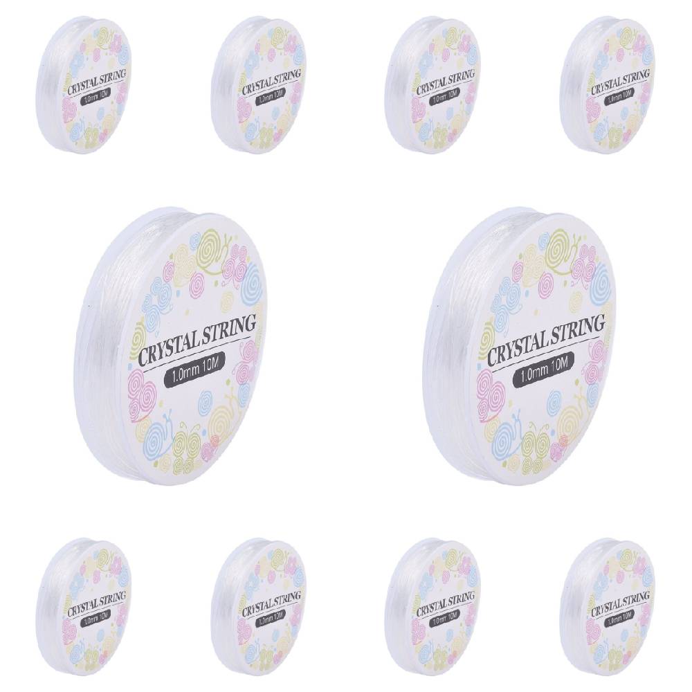 Sadingo Schmuckband elastisch 10 Rollen Bandstärke 1mm