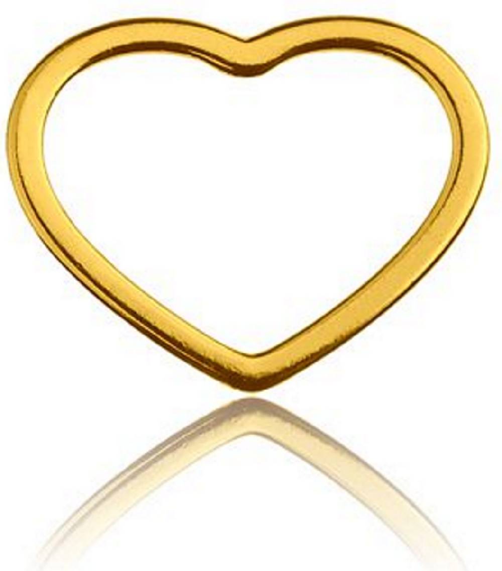 Sadingo Schmuckverbinder 925er Silber Herz 10 x 12 mm