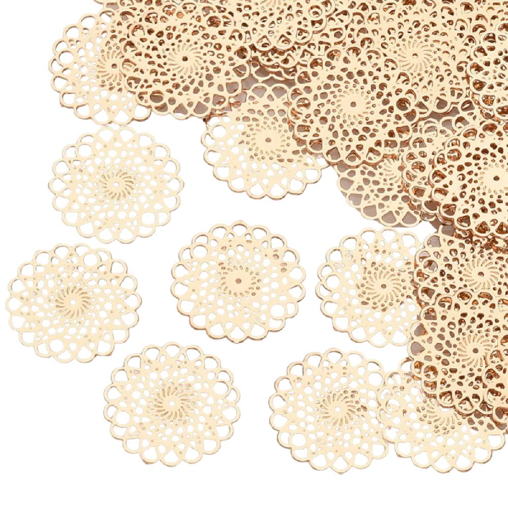 Sadingo Schmuckverbinder Blume des Lebens | 10 Stück, 13mm