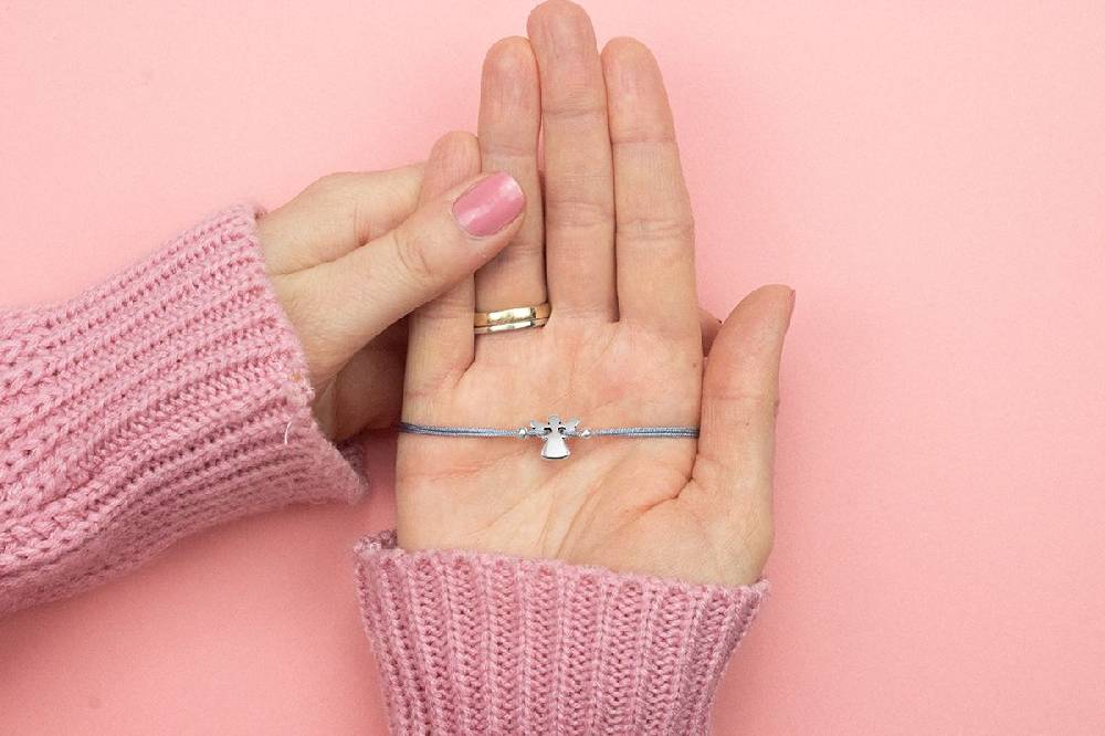 Sadingo Schutzengel Armband Für Mädchen Mit Engel (größenverstellbar)