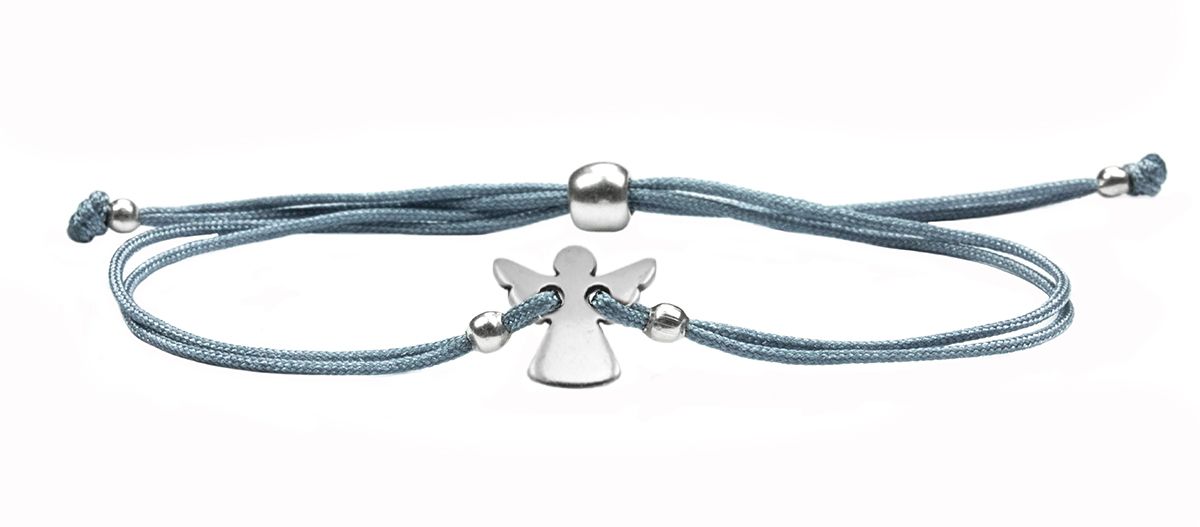 Sadingo Schutzengel Armband für Mädchen mit Engel (größenverstellbar)